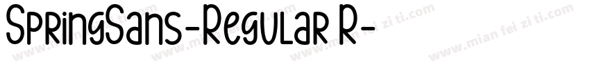 SpringSans-Regular R字体转换